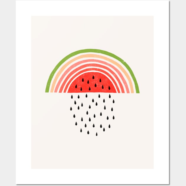 Rainbow Watermelon Wall Art by Anda